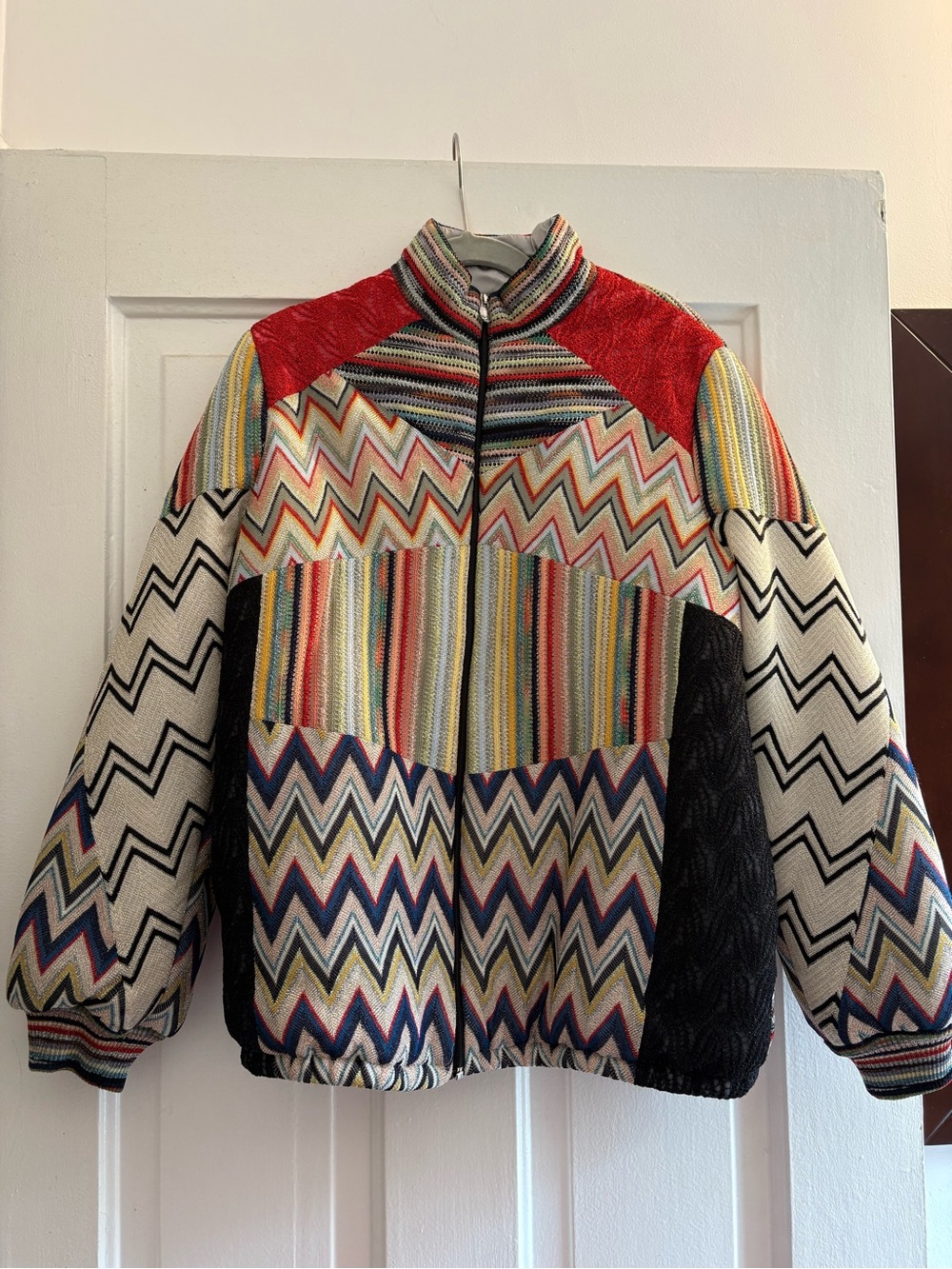 Missoni Kids Silk Blend Bomber Jacket